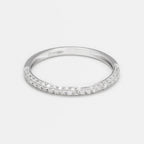 Bague "Mon Alliance" D0,23/67 - Or Blanc 375/1000