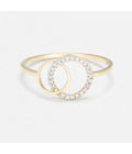 Bague "Double Anneau" - D0,08/24 - Or Jaune