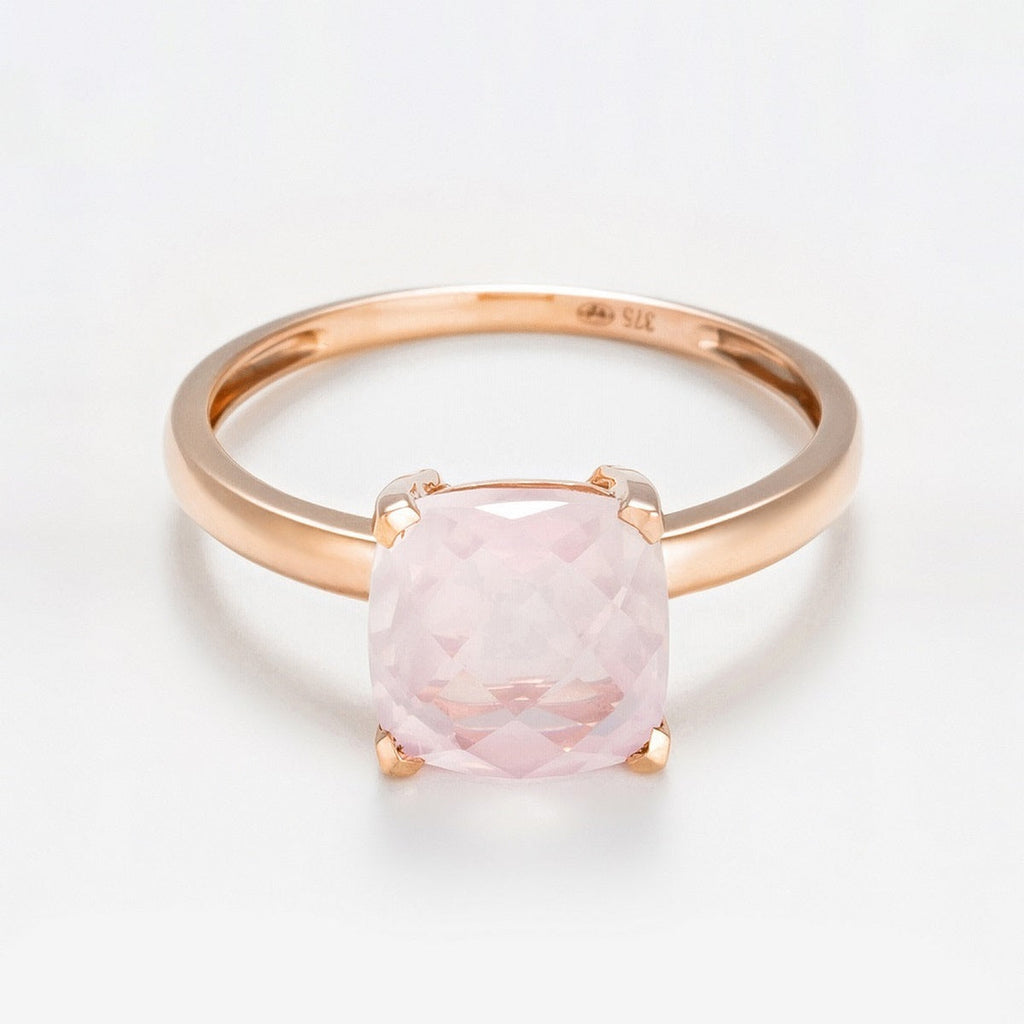 Bague "Quartz Unique" Quartz Rose 2,10Ct/1 - Or Rose
