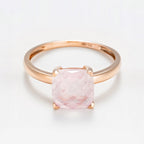 Bague "Quartz Unique" Quartz Rose 2,10Ct/1 - Or Rose
