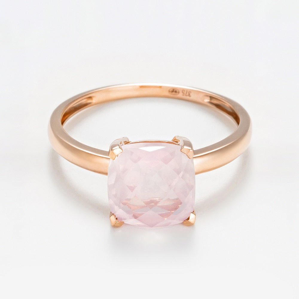 Bague "Quartz Unique"  Quartz Rose 2,10Ct/1