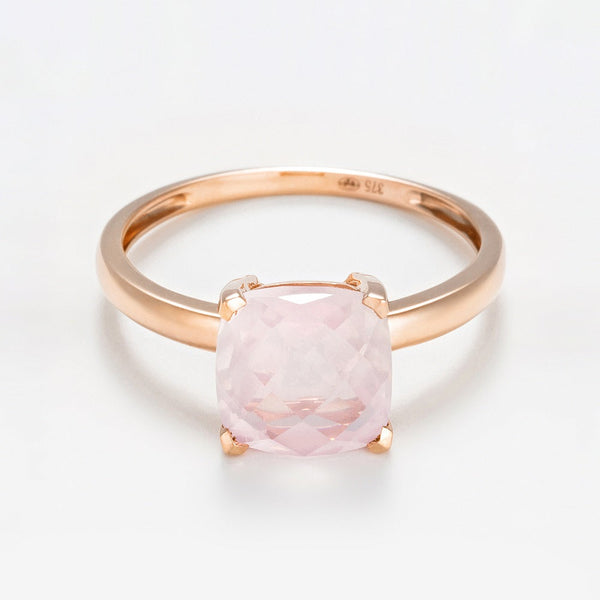 Bague "Quartz Unique"  Quartz Rose 2,10Ct/1