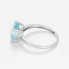 Bague "Topaze Unique"  Topaze 2,67Ct/1 - Or Blanc