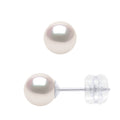 Boucles D'Oreilles Perles Akoya - Tailles De 4 À 8 Mm - Système Siliconor - Or 750 - Kyoto