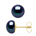 Boucles D'Oreilles Perles Boutons - Tailles De 8 À 10 Mm - Système Poussettes Luxe - Or 750 - Saint Cloud