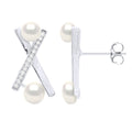 Boucles D'Oreilles Joaillerie Perles Boutons 4 Et 5 Mm - Argent 925 - Banuils