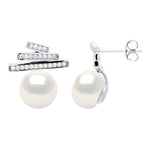 Boucles D'Oreilles Joaillerie Perles Boutons 9-10 Mm - Argent 925 - Chiron