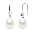 Boucles D'Oreilles Pendantes Joaillerie Perles 9-10 Mm - Argent 925 - Bonnegrace