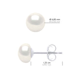 Boucles D'Oreilles Perles Baroques 10-11 Mm - Argent 925 -  Larios