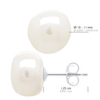 Boucles D'Oreilles Perles Baroques 10-11 Mm - Argent 925 -  Larios