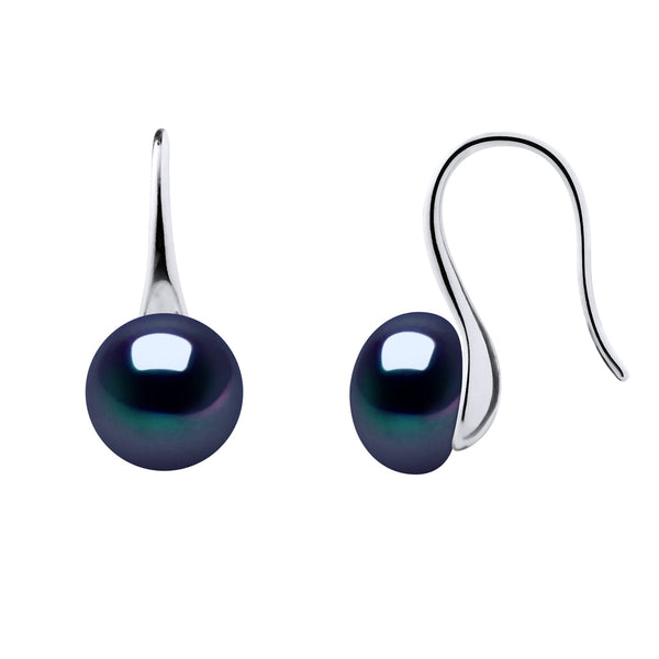 Boucles D'Oreilles Véritables Perles De Culture D'Eau Douce Boutons 8-9 Mm