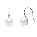 Boucles D'Oreilles Perles Boutons - Système Crochets - Argent 925 - Lavandou