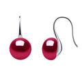 Boucles D'Oreilles Véritables Perles De Culture D'Eau Douce Boutons 9-10 Mm