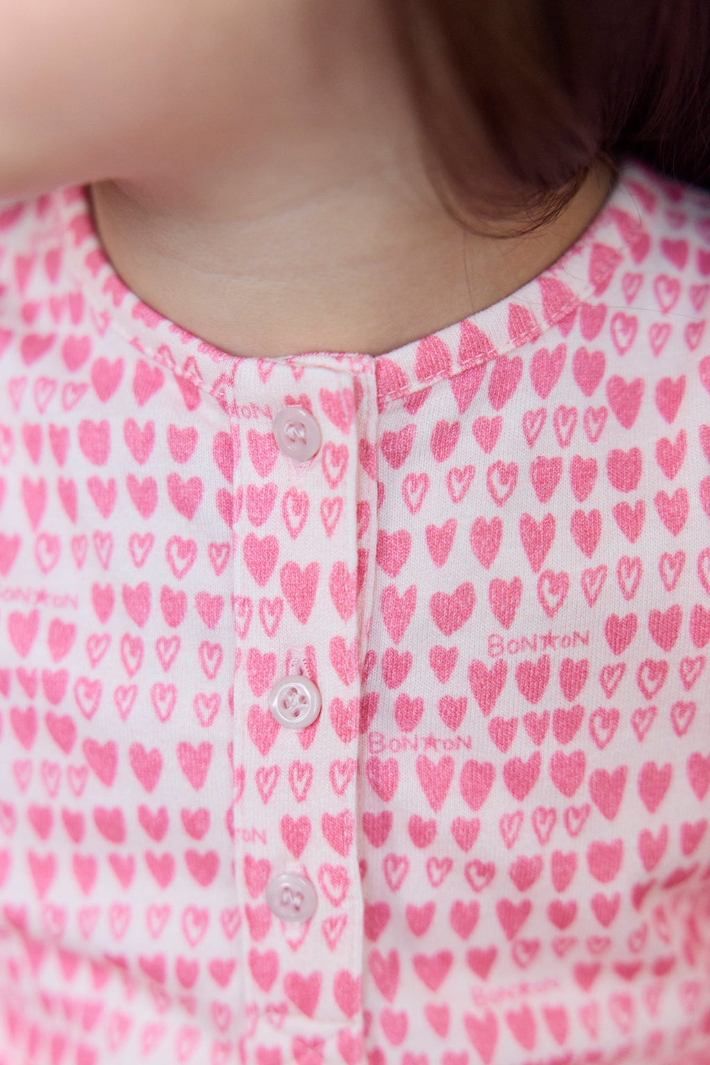 Pyjama - Rose Imprimé Coeur