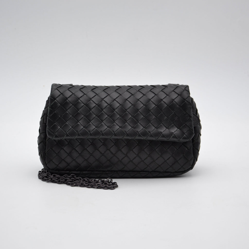 Bottega Veneta Mini Bag Intrecciato Nappa Noir