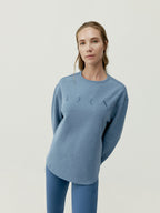 Sweat-Shirt Boyfriend - Bleu Vintage - Femme