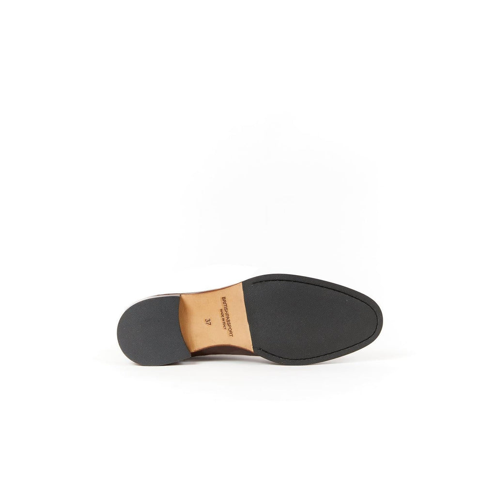 Bottines Chelsea À Bout Droit - Marron Tanné - Femme