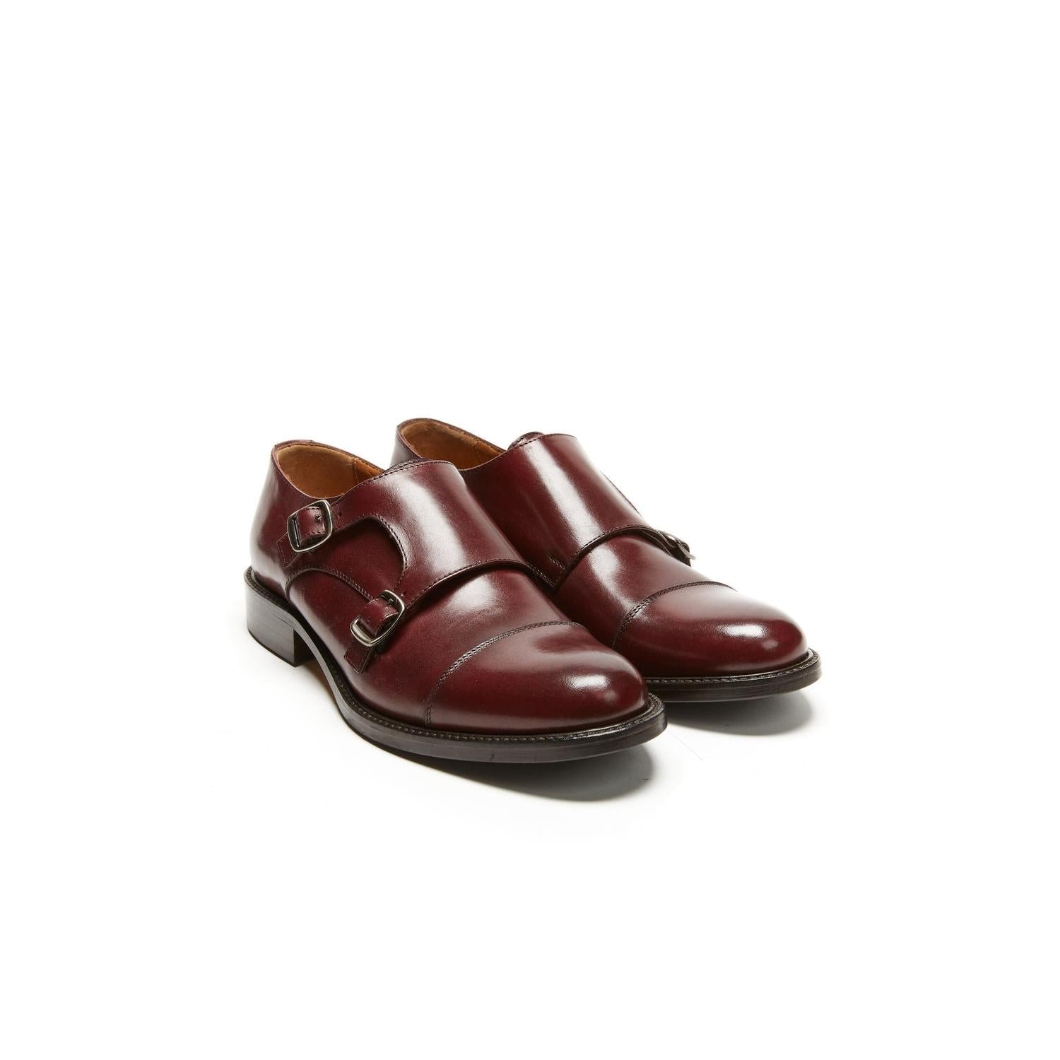 Monk Strap Bout Droit - Bordeaux - Femme