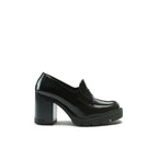 Mocassins À Talon - Noir - Femme