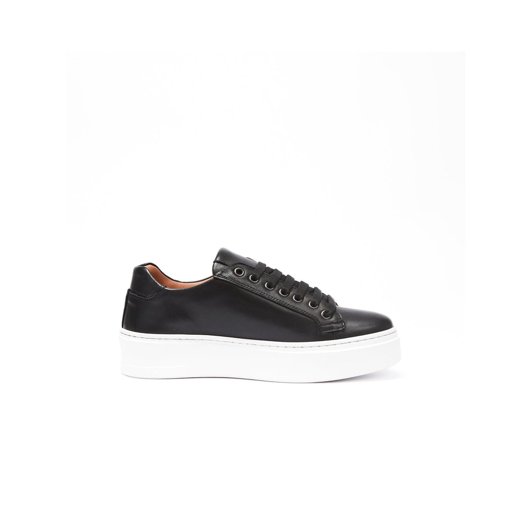 Baskets À Lacets Classiques - Noir - Femme