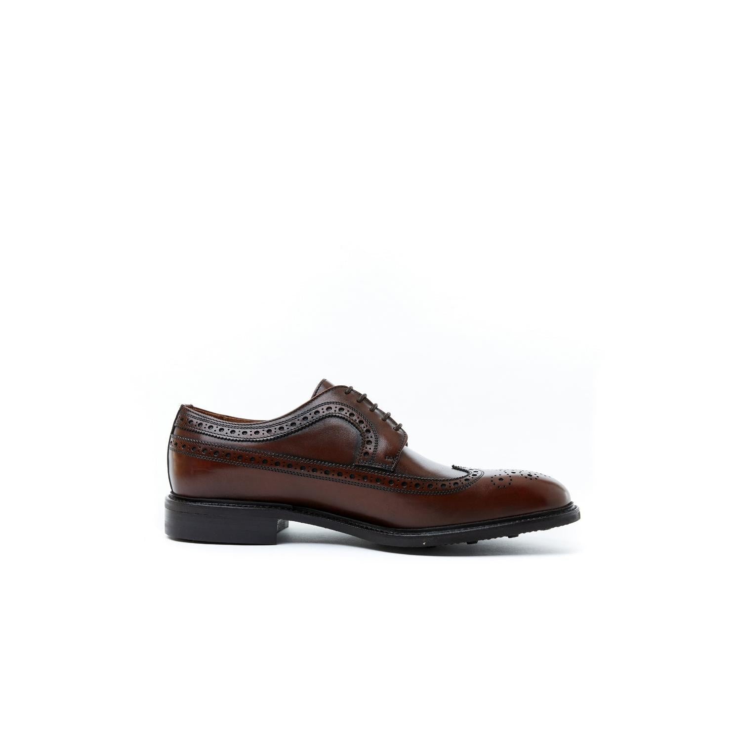 Derby À Bout D'Aile Long Goodyear - Marron Acajou - Homme
