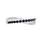 Bague "Croisé Saphir"- Or Blanc - Or Blanc