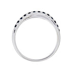 Bague "Croisé Saphir"- Or Blanc - Or Blanc