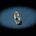 Bague "Maillage" D0,01/9 - Or Jaune 375/1000