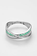 Bague "Rêve D'Émeraude" D0,08/27 E0,19/13