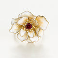 Bague "Fleur Flamboyante"
