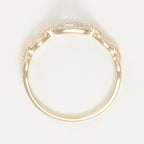 Bague "Hana" D0,04/14 - Or Jaune 375/1000