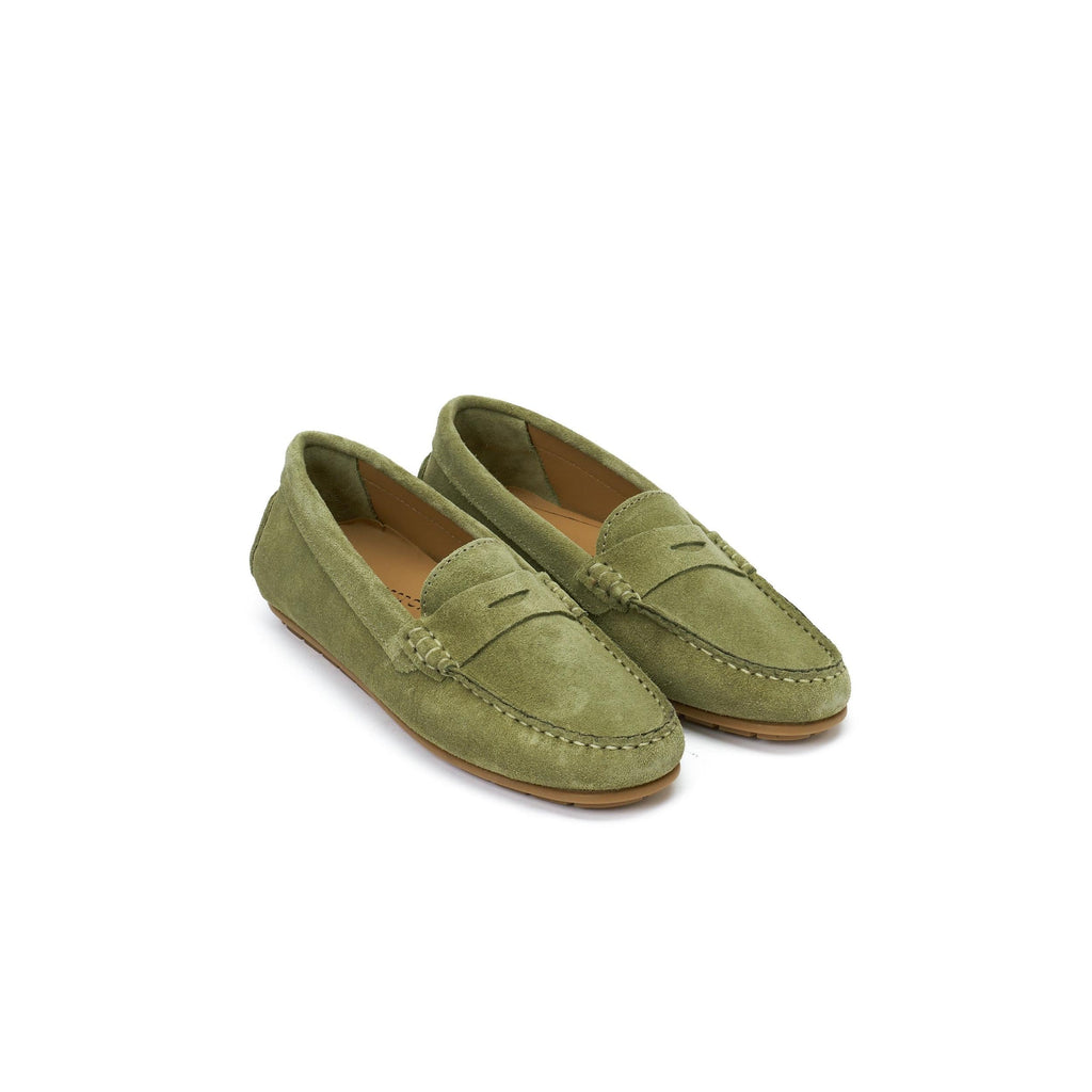 Mocassins Driver - Vert Clair - Femme