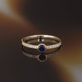 Bague "Solo Saphir" 0,27Ct/1 Or Jaune 375/1000