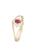 Bague "Red Queen" Rubis 0,23Ct/1 Or Jaune 375/1000