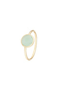 Bague "Aliyan"  Jade Verte, Or Jaune 375/1000