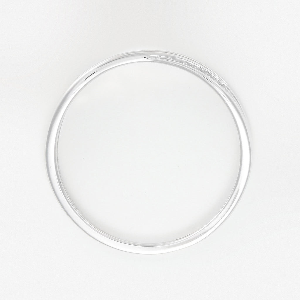 Bague "Croce" D0,025/15 - Or Blanc