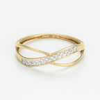 Bague "Liée" D0,02/12 - Or Jaune 375/1000