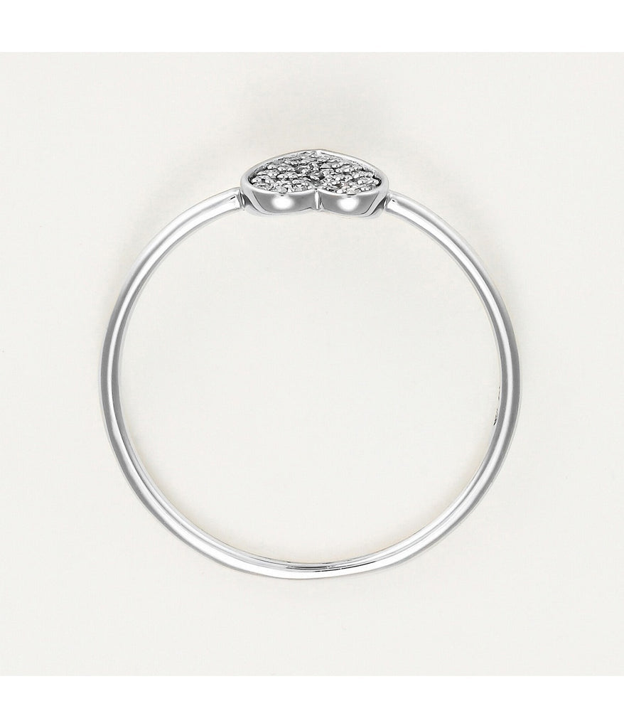 Bague "Coeur Tendresse" - D0,05/26 - Or Blanc