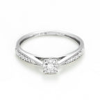 Bague "Solitaire Radieux" D0,020/28