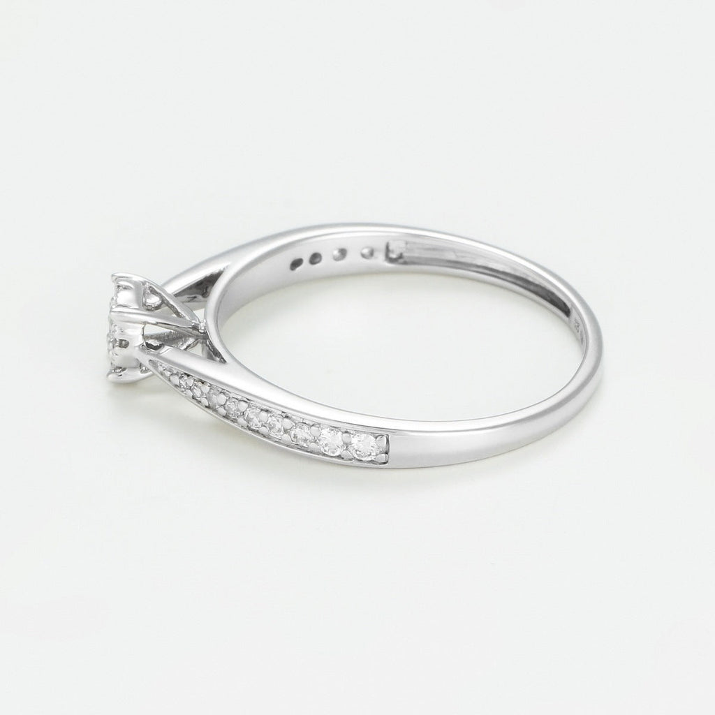 Bague "Solitaire Radieux" D0,020/28