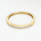 Bague "Alliance My Love" D0,05Ct/20 - Or Jaune 375/1000