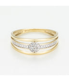 Bague "Jelena" D0,10/37 - Or Jaune 375/1000
