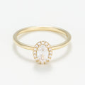 Bague "Rye" - Or Jaune 375/1000 Et Zirconium