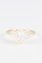 Bague "Greenwich" Or Jaune 375/1000 Et Zirconium