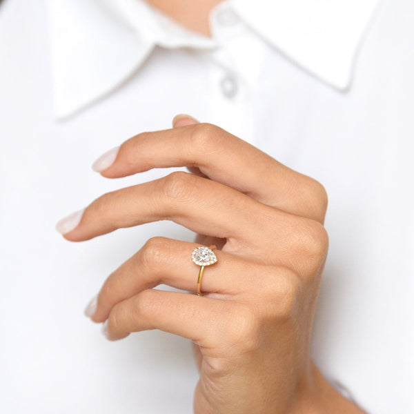 Bague "Greenwich" - Or Jaune 375/1000 Et Zirconium
