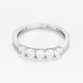 Bague "Suzy" - Or Blanc 375/1000 Et Zirconium
