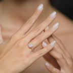 Bague "My Queen" Or Jaune 375/1000 Et Zirconium