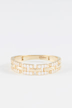 Bague "Ana" Or Jaune 375/1000 Et Zirconium