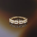 Bague "Ana" Or Jaune 375/1000 Et Zirconium