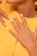 Bague "Ana" - Or Jaune 375/1000 Et Zirconium